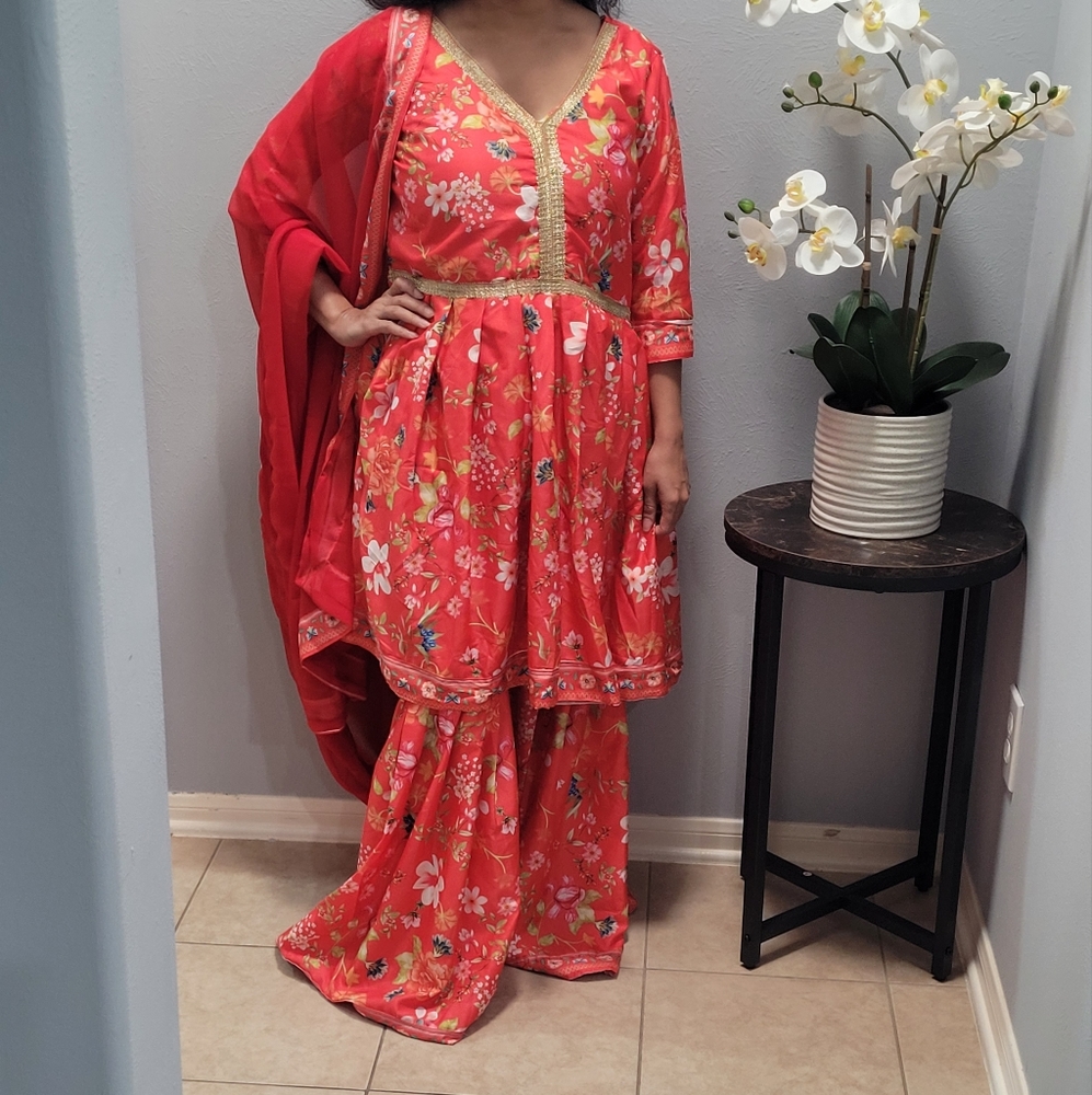 Punjabi style Sharara suit